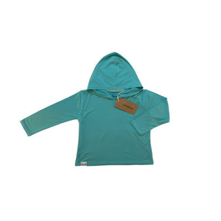 Adult Unisex Organic Bamboo Hoodie in Barbados Blue - Sweatshirts - Twinflower Creations