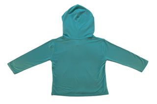 Adult Unisex Organic Bamboo Hoodie in Barbados Blue - Sweatshirts - Twinflower Creations