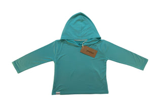 Adult Unisex Organic Bamboo Hoodie in Barbados Blue - Sweatshirts - Twinflower Creations