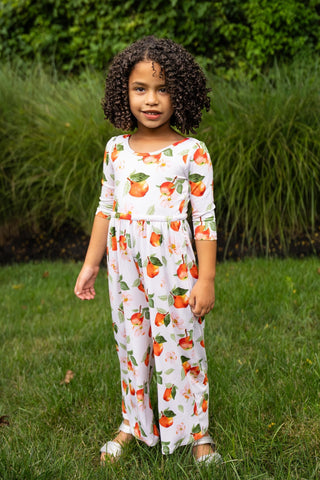 Awesome Apples Wide Leg Romper - Rompers - Twinflower Creations