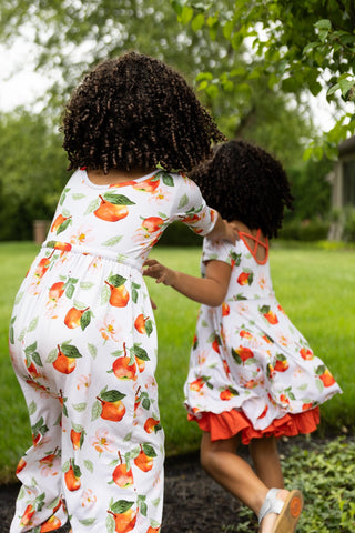 Awesome Apples Wide Leg Romper - Rompers - Twinflower Creations