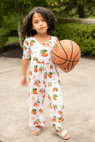 Awesome Apples Wide Leg Romper - Rompers - Twinflower Creations