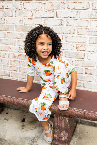 Awesome Apples Wide Leg Romper - Rompers - Twinflower Creations