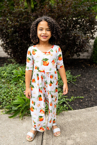 Awesome Apples Wide Leg Romper - Rompers - Twinflower Creations