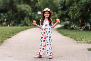 Awesome Apples Wide Leg Romper - Rompers - Twinflower Creations