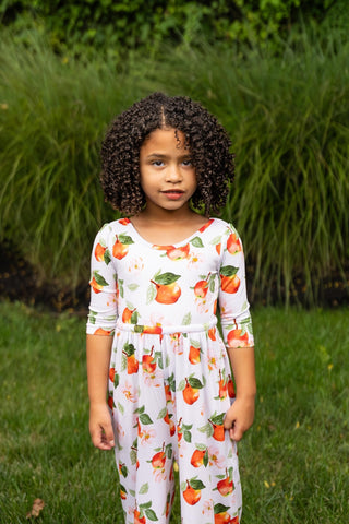 Awesome Apples Wide Leg Romper - Rompers - Twinflower Creations