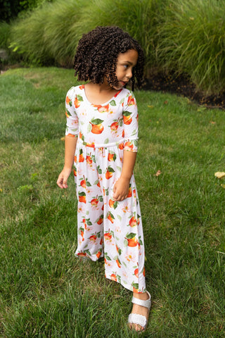 Awesome Apples Wide Leg Romper - Rompers - Twinflower Creations