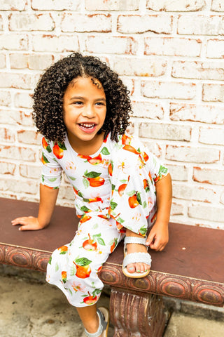 Awesome Apples Wide Leg Romper - Rompers - Twinflower Creations