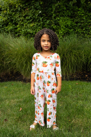 Awesome Apples Wide Leg Romper - Rompers - Twinflower Creations