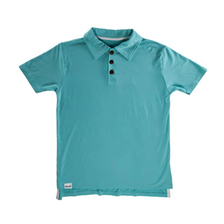 Boys Polo in Barbados Blue - Shirts - Twinflower Creations