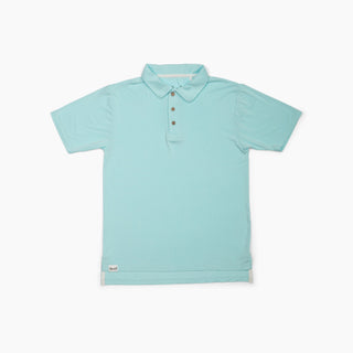 Boys Polo in Spa Blue - Shirts - Twinflower Creations