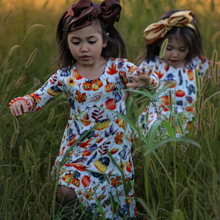 Halloween Bamboo Twirl Dress - Dresses - Twinflower Creations