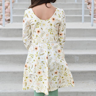 Hint of Spring Twirl Dress - Dresses - Twinflower Creations