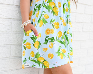 Lovely Lemons Empire Tunic - Dresses - Twinflower Creations