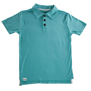 Mens Polo in Barbados Blue - Shirts - Twinflower Creations