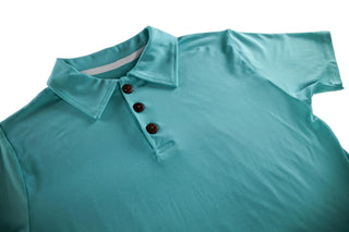 Mens Polo in Barbados Blue - Shirts - Twinflower Creations