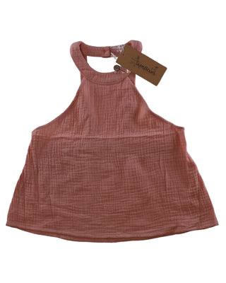 Organic Halter Top in Marvelous Mauve - Shirts - Twinflower Creations
