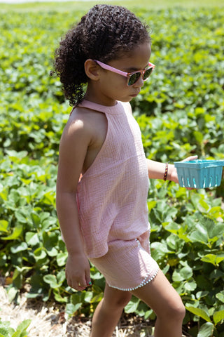 Organic Shorts in Marvelous Mauve - Shorts - Twinflower Creations