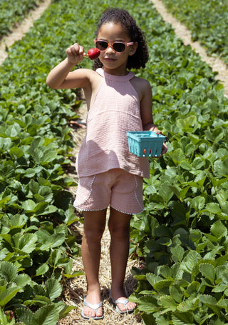 Organic Shorts in Marvelous Mauve - Shorts - Twinflower Creations