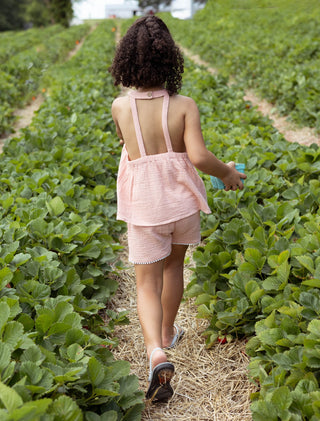 Organic Shorts in Marvelous Mauve - Shorts - Twinflower Creations