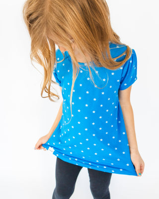 Super Stars Puff Sleeve Tee - Shirts - Twinflower Creations