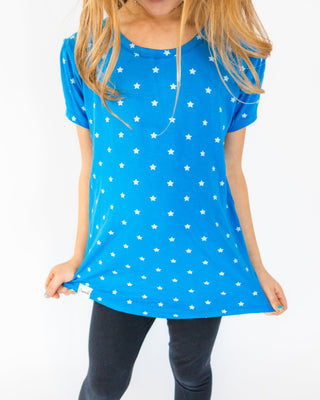 Super Stars Puff Sleeve Tee - Shirts - Twinflower Creations