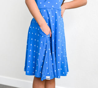 Super Stars Sleeveless Twirl Dress - Dresses - Twinflower Creations