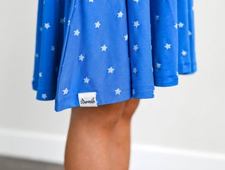 Super Stars Sleeveless Twirl Dress - Dresses - Twinflower Creations