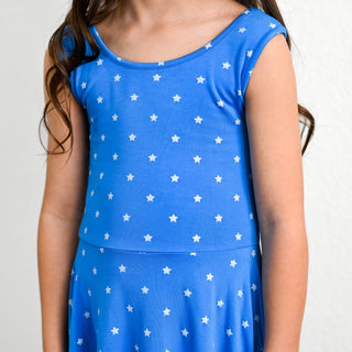 Super Stars Sleeveless Twirl Dress - Dresses - Twinflower Creations