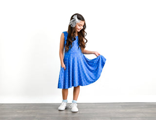 Super Stars Sleeveless Twirl Dress - Dresses - Twinflower Creations