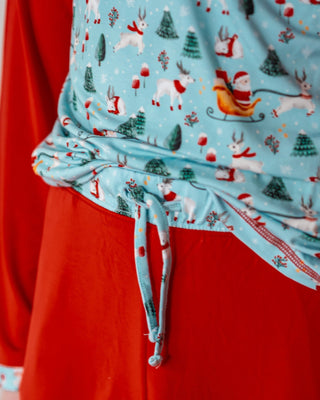 Toddler Girls Light Santa Pajamas - Pajamas - Twinflower Creations