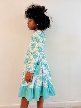 Winter Floral Annie Dress - Dresses - Twinflower Creations